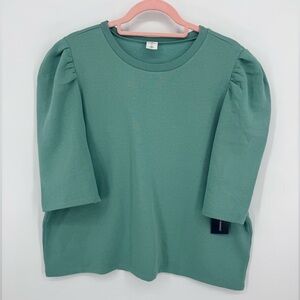 Melrose & Market Women's Mint Green Fleece Lined Top Plus Size XXL NEW WITH TAGS